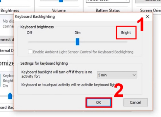 Bật đèn LED bằng Control Panel bước 3