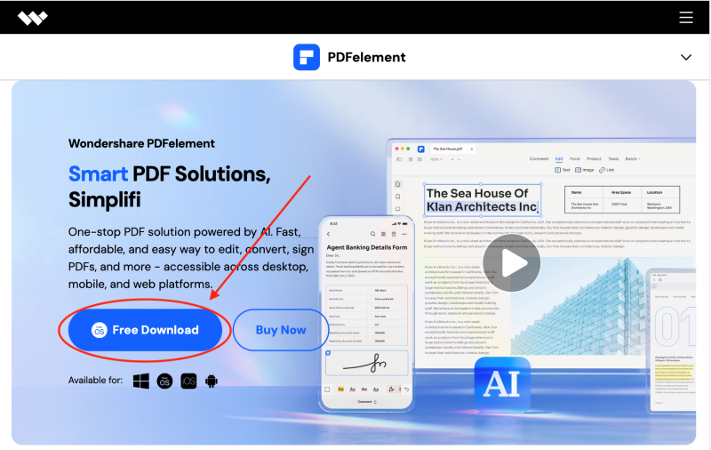 Cách 2 Sử dụng phần mềm Wondershare PDFelement bước 2