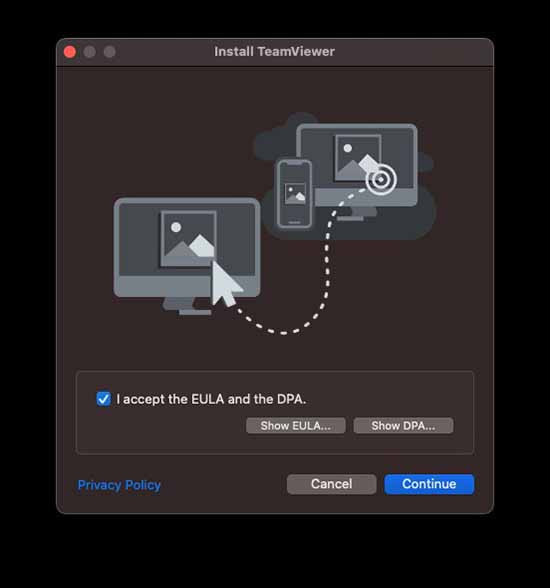 Cách cài TeamViewer cho MacBook bước 4