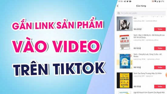 cách gắn link sản phẩm vào video trên TikTok