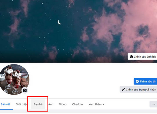 Cách không cho người khác xem bạn bè trên Facebook đơn giản trên máy tính bước 1