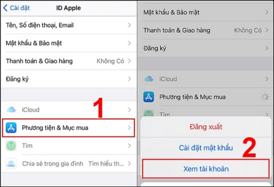 Cách đổi vùng App Store Trung Quốc sang Việt Nam bằng Cài đặt bước 2