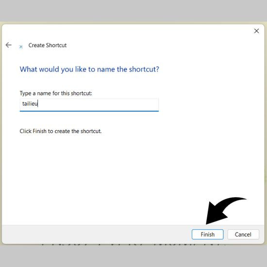 Cách đưa 1 file Word ra màn hình máy tính bằng Shortcut bước 6