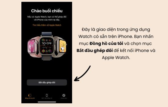 Cách kết nối Apple Watch với iPhone đơn giản