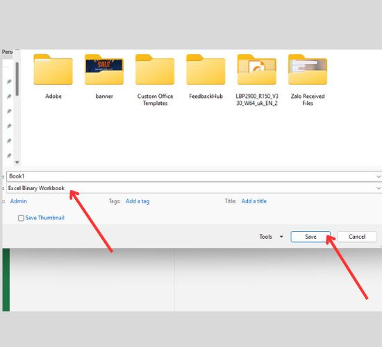 Cách khắc phục file Excel bị nặng cách 1 bước 3