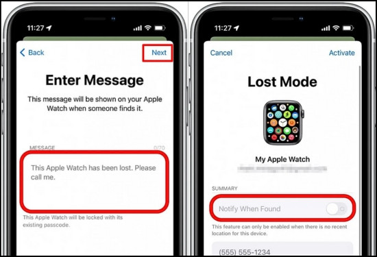 Cách khóa Apple Watch khi bị mất bước 5, 6