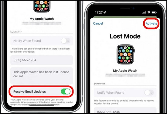 Cách khóa Apple Watch khi bị mất bước 7, 8
