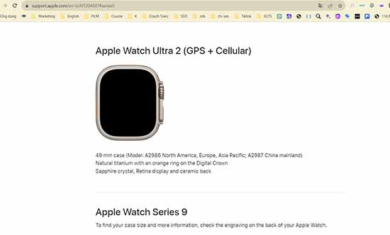 Cách kiểm tra Apple Watch seri mấy qua iPhone bước 4