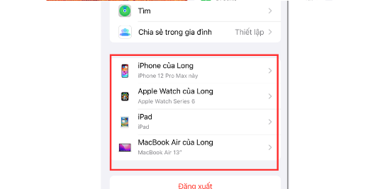 Cách kiểm tra xem ai đang dùng chung iCloud trên iPhone, iPad B2
