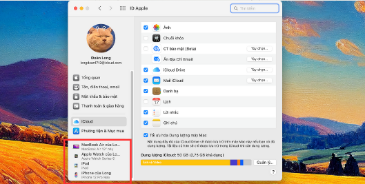 Cách kiểm tra xem ai đang dùng chung iCloud trên Macbook B4