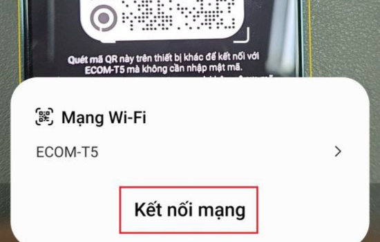 Cách quét mã QR Wi-Fi trên điện thoại Samsung bước 5