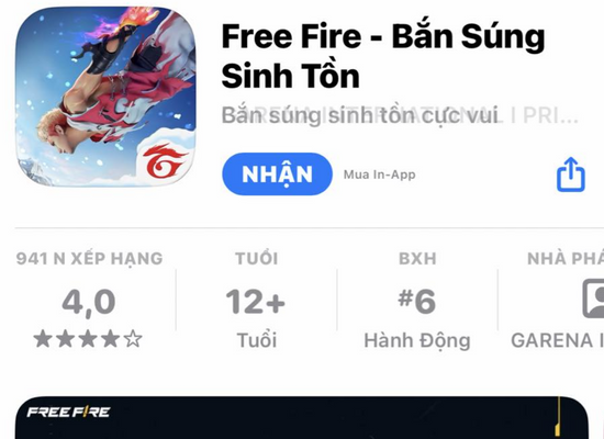 Cách tải Free Fire không cần App Store bằng Spotlight Search bước 4