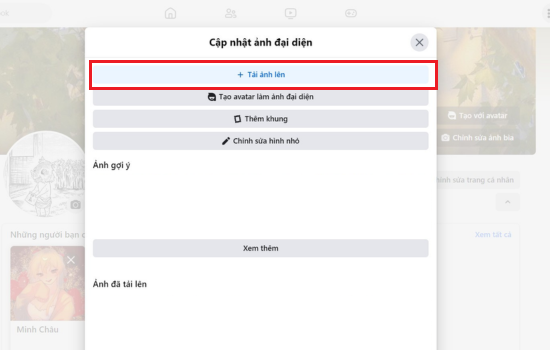 Cách thay ảnh đại diện Facebook không ai biết trên máy tính bước 2 Cách thay ảnh đại diện Facebook không ai biết trên máy tính bước 2