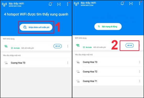 Cách vào Wifi không cần mật khẩu cho Samsung bằng WiFi Master bước 2