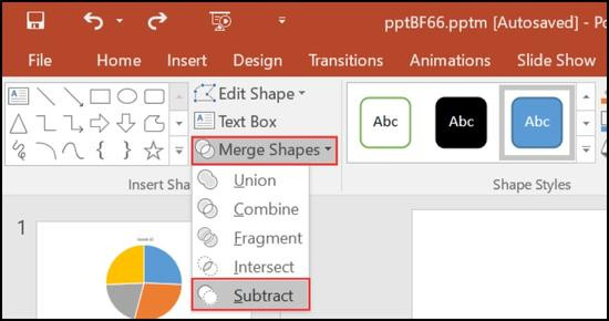 Cách vẽ biểu đồ tam giác trong Powerpoint bước 4