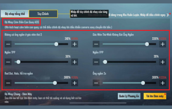 Độ nhạy ADS