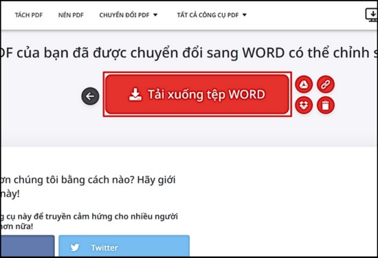 Chuyển pdf sang word không bị lỗi font chữ thông qua I Love PDF bước 4 Chuyển pdf sang word không bị lỗi font chữ thông qua I Love PDF bước 4