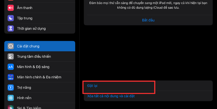 Đặt lại bố cục trong màn hình chính&nbsp;B2