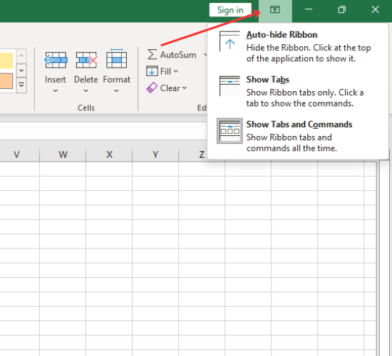 Dùng chức năng tự động hiện thanh công cụ trong Excel