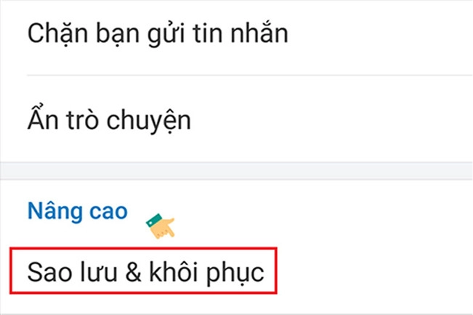 Hướng dẫn cách khôi phục tin nhắn Zalo trên iPhone bước 3