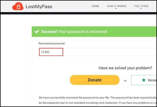 Sử dụng LostMyPass bước 5