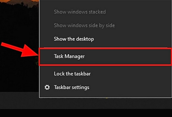 Sử dụng Task Manager bước 1 Sử dụng Task Manager bước 1