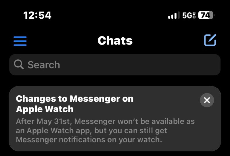 Ứng dụng Messenger ngừng hỗ trợ trên Apple Watch