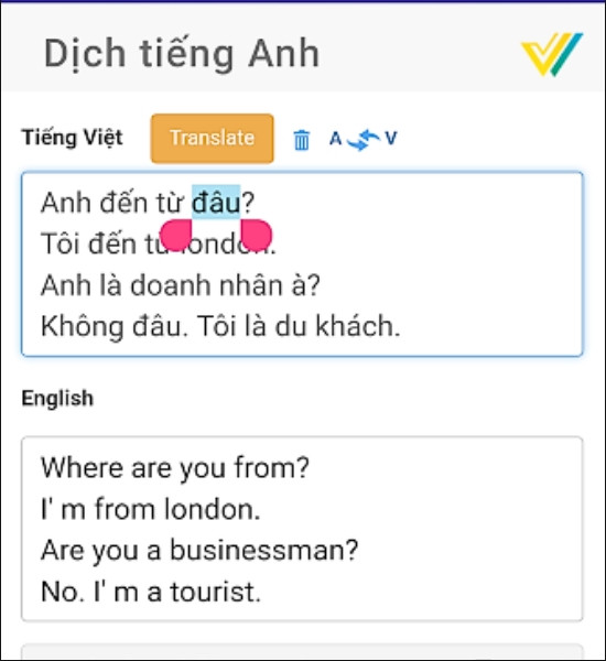 VIKI Translator: English Vietn
