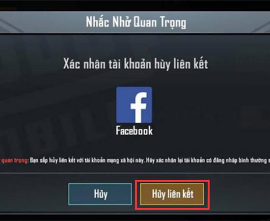Cách xoá liên kết Facebook với PUBG Mobile B5 Cách xoá liên kết Facebook với PUBG Mobile B5