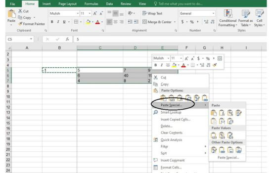 Hàm chuyển số âm thành dương trong Excel dùng Paste Special  B3