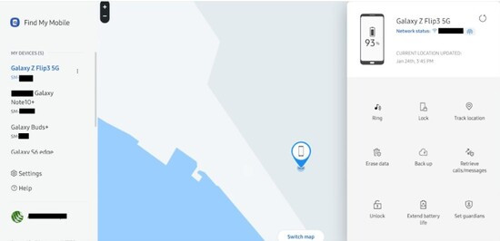 Cách tìm điện thoại Samsung bị mất khi tắt nguồn bằng Find My Mobile B2