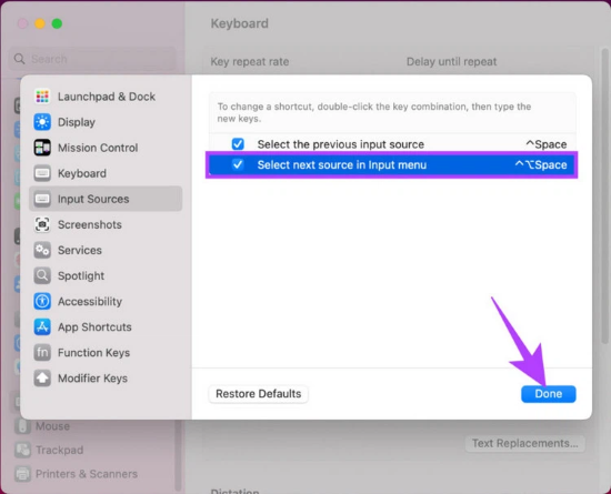 Cách chuyển đổi các ngôn ngữ bàn phím trên Macbook cách 2 bước 3