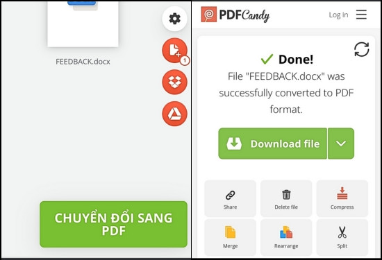 Cách chuyển file Word thành file PDF thông qua PDFCandy bước 4