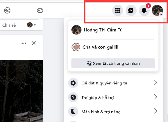 kiểm tra lịch sử đăng nhập Facebook trên máy tính bước 1 kiểm tra lịch sử đăng nhập Facebook trên máy tính bước 1