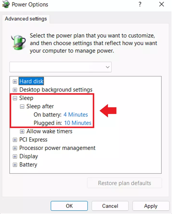 Cách hẹn giờ tắt máy tính Win 11 bằng Power Options