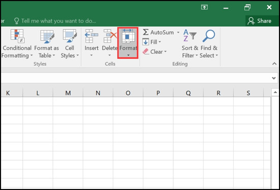 Cách mở các sheet bị ẩn trong Excel bằng thanh công cụ bước 1