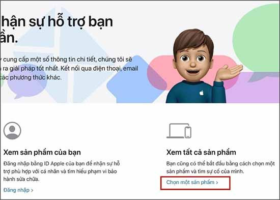 Cách mở khoá iCloud khi bị vô hiệu hoá qua tổng đài bước 1