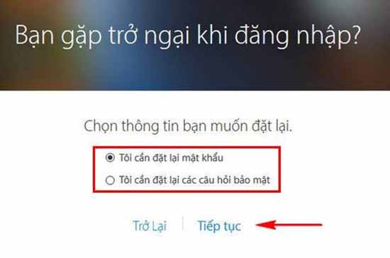 Cách mở khóa tài khoản iCloud bị vô hiệu hóa bước 3