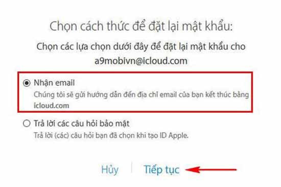 Cách mở khóa tài khoản iCloud bị vô hiệu hóa bước 4