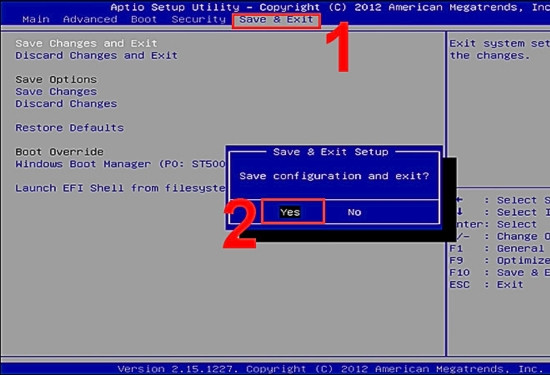 Thay đổi Chế độ khởi động (Boot Mode) thành UEFI B4
