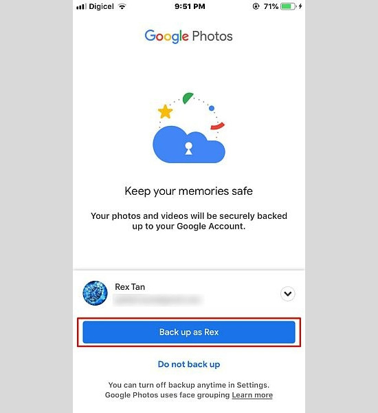 Cách tải ảnh lên Drive bằng iPhone tự động bằng Google Photos bước 3