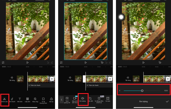 Cách tăng âm lượng video bằng CapCut bước 2