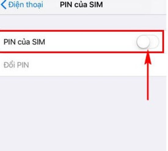 Khóa SIM bằng cách thiết lập mã PIN B3.1