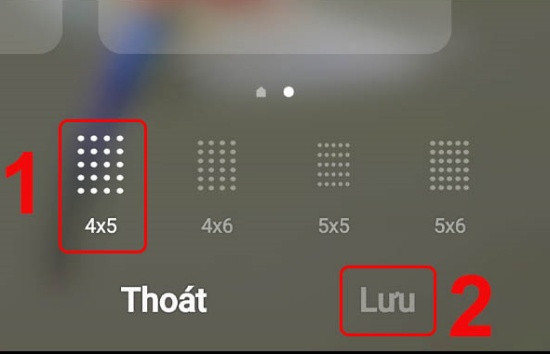 Cách thu nhỏ icon trên Oppo bước 3