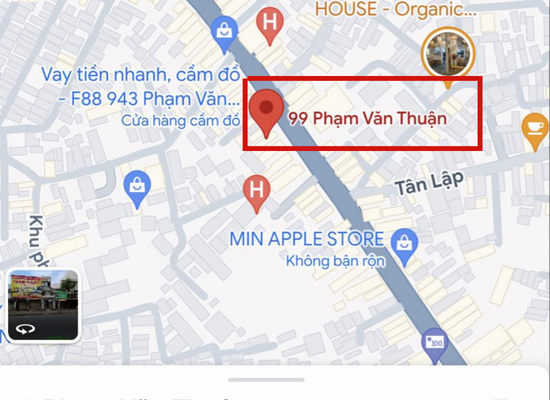 Cách xác định tọa độ xy trên Google Maps bằng điện thoại bước 3