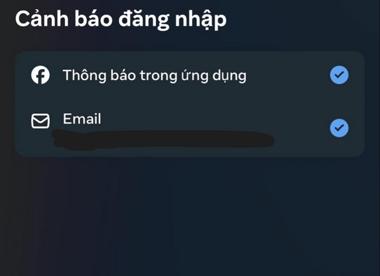 Cảnh báo đăng nhập Cảnh báo đăng nhập