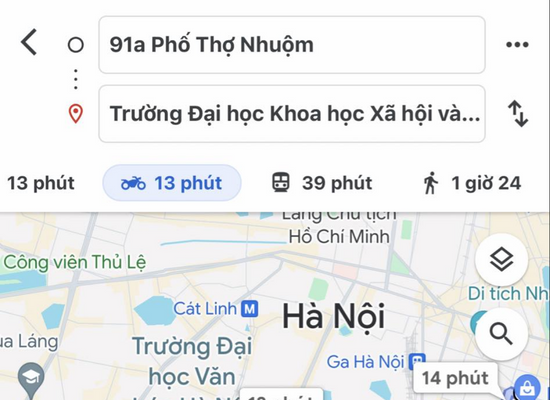 cách xem tình hình giao thông trên Google Maps bước 2