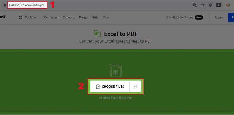chuyển đổi thành file PDF với trang trực tuyến Smallpdf 