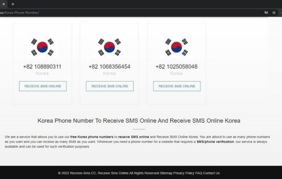 Đăng ký số điện thoại ảo Hàn Quốc nhận SMS