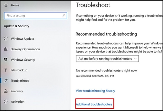 Dùng Audio and Video Troubleshooters bước 2